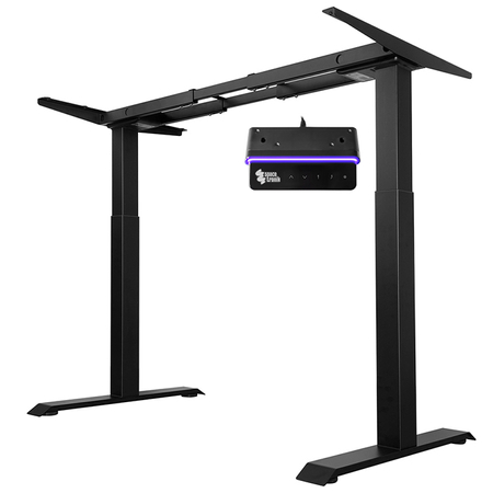 Biurko regulowane Vegard elektryczne dwusilnikowe MDF czarno-złote