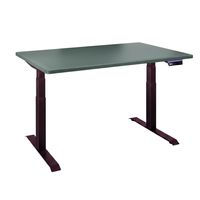 Biurko regulowane Vegard elektryczne dwusilnikowe MDF fioletowo-zielone
