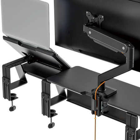 Regulowana trzyczęściowa półka nad biurko HUGEL 13