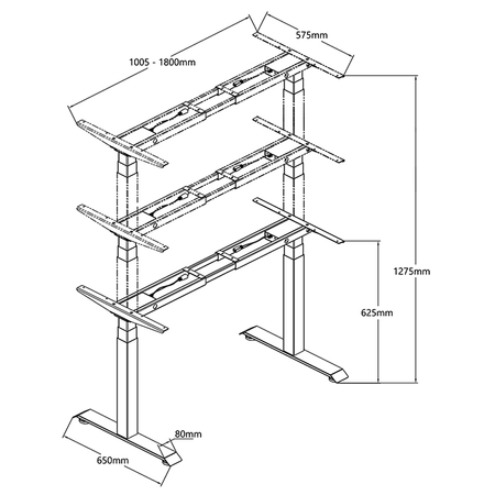 Zestaw ergonomiczny biurowy Biurko Vegard SPEO232 Fotel BARD Lampa Glow D4