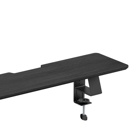 Szeroka półka nad biurko HUGEL11 Czarna 80 cm