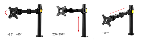 Laptophalterung einstellbar für VESA-Löcher SPB-002B