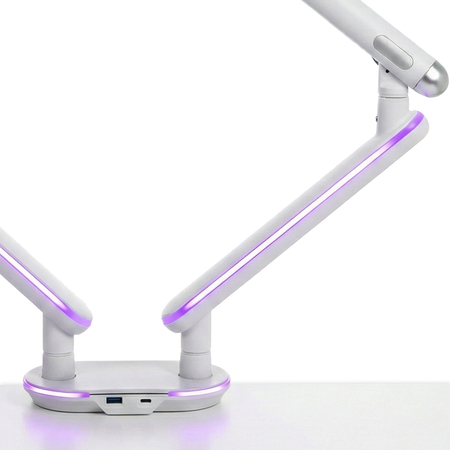 Podwójne Ramię do Monitora SPAF120LUW Białe