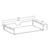 Laptop Bracket Under-Desk Storage Shelf White