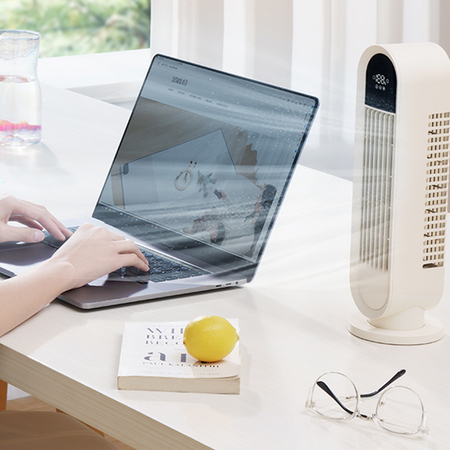 Wentylator biurkowy z rotacją Airpuff 4 biały