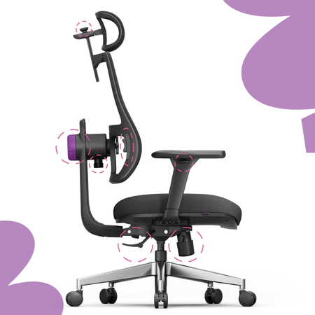 Zestaw Biurkowy Power User PRO: Stelaż 300kg, Blat 180cm, Fotel LUMBO