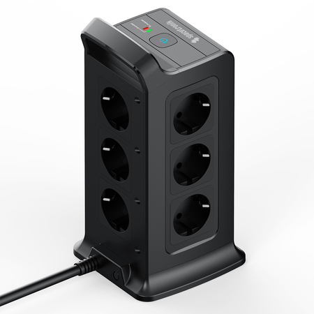 Listwa zasilająca tower 12xAC 2xUSB 1xUSB-C B