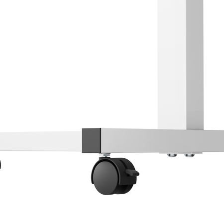 Buddy 02 Lite verstellbarer Trolley-Tisch Weiß