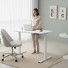 Biurko Elektryczne Białe 100x60 SPEO125WW Kompaktowe i Stylowe