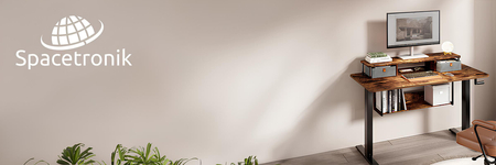 Półka podbiurkowa Spacetronik Hugel Biała