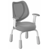 Krzesło dziecięce SPC XD 26G szare regulacja wysokości podłokietniki