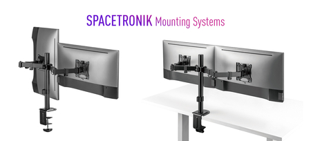 Uchwyt na dwa monitory Spacetronik SPA-120
