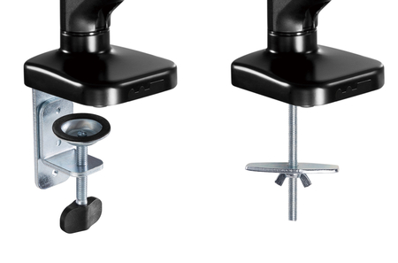 Uchwyt gazowy na dwa monitory Spacetronik SPA-G120