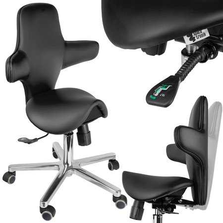 Ergonomiczny hoker regulowany SELLA 4 czarny