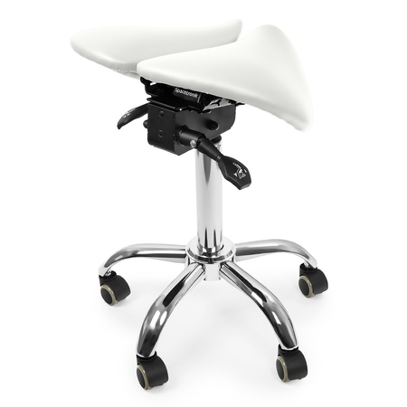 Ergonomiczny hoker regulowany SELLA biały