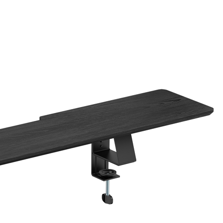 Szeroka półka nad biurko HUGEL12 Czarna 106 cm