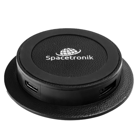 Spacetronik Aufputz-Rundsteckdose SPS-R0D3BSET