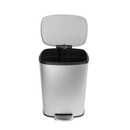 Funky Trash Can Silver Gray Spacetronik Pojedynczy