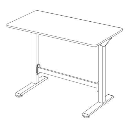 Biurko Regulowane Manualnie Moris Mini SPEO101 100x60cm
