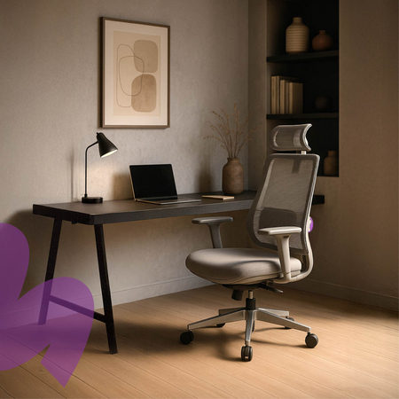 Fotel biurowy obrotowy Spacetronik LUMBO 11 Szary