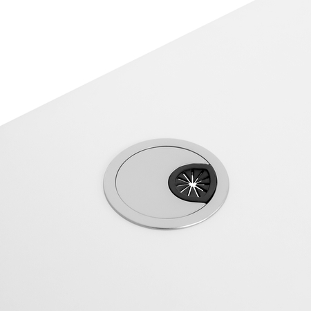 Blat biurka/stołu Spacetronik 140x80 biała sklejka