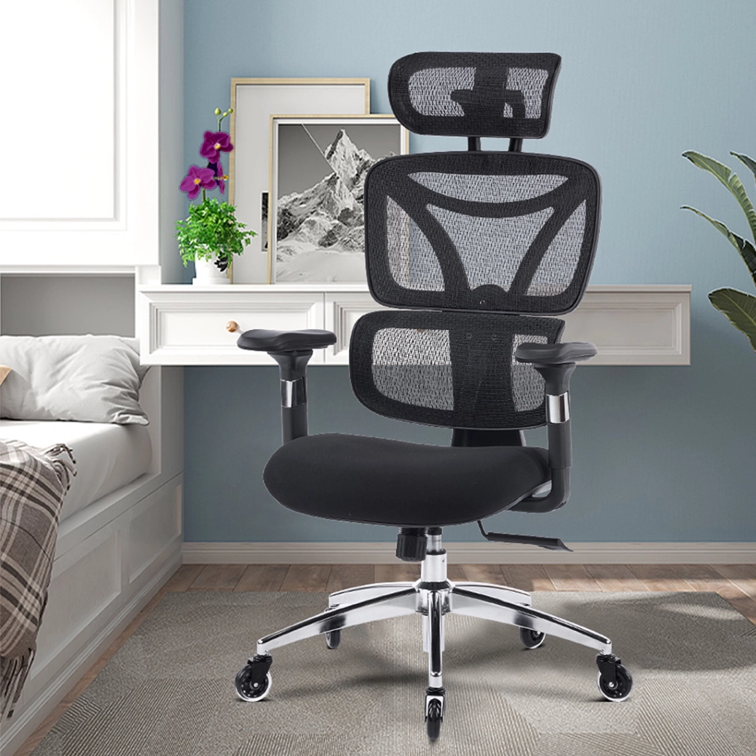 Ergonomiczny fotel z regulacjami