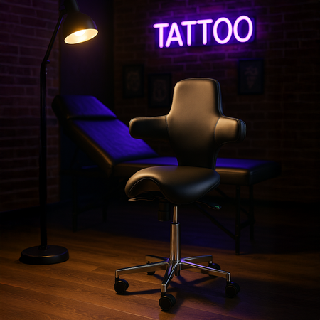 Ergonomiczny hoker regulowany SELLA 4 czerwony