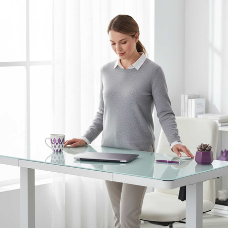 Spacetronik elektrischer Schreibtisch SPE-B128BG Astrid