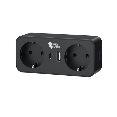 Listwa zasilająca 2xAC 1xUSB 1xUSB-C SPS-PS01B
