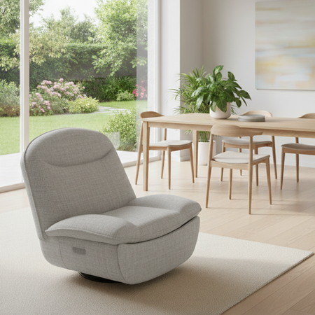 Zestaw relaksacyjny: fotel elektryczny FLAX + stolik BUDDY