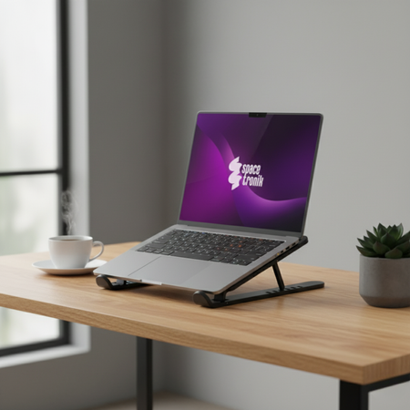 Składana Regulowana Podstawka pod Laptopa SPP106B czarny