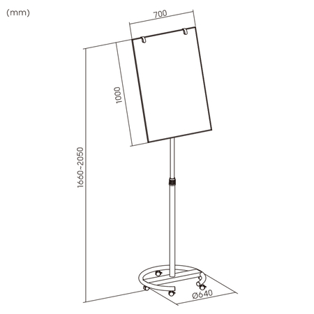 Tablica magnetyczna Flipchart SPB210 70x100