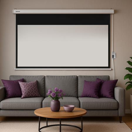 Elektryczny Ekran Projekcyjny PEV Ścienny 100"