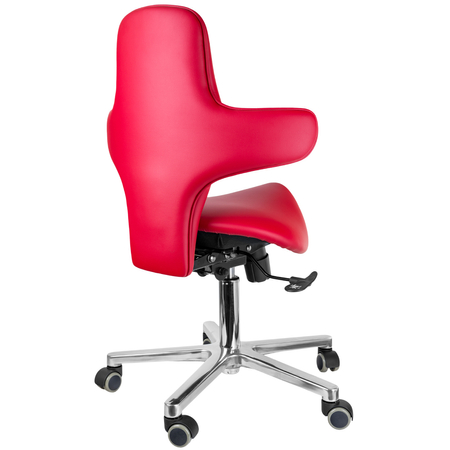 Ergonomiczny hoker regulowany SELLA czerwony