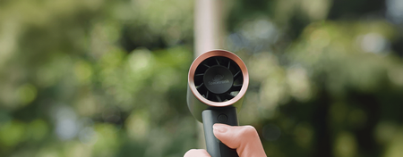 Wentylator ręczny z regulacją mocy Airpuff 1 szary