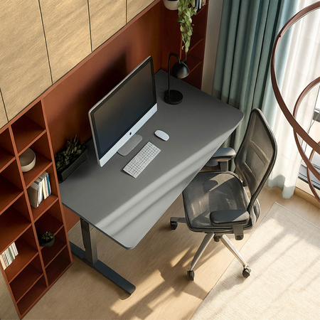 Blat MDF malowany proszkowo 140x70x2.5 Steel Grey