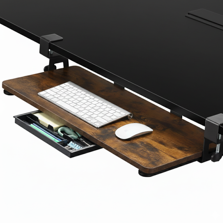 Wysuwana półka pod klawiaturę i mysz SPB133R montowana pod blatem