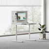 Mobile Dual-Motor Sit-Stand Desk with Divider