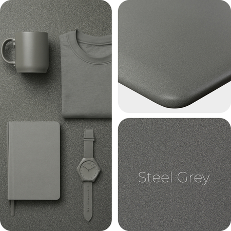 Blat MDF malowany proszkowo 180x80x2.5 Steel Grey