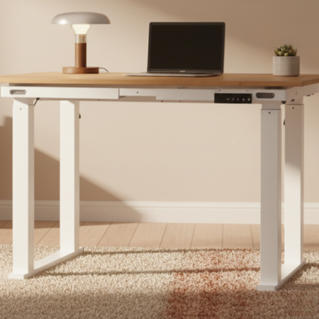 Stelaż biurka elektrycznego SPE426W 4 nogi 71–118 cm biały