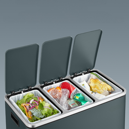 Funky Trash Can Gray Black Spacetronik Potrójny