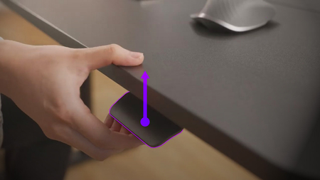 Pneumatyczne biurko Spacetronik Moris 100BB 120x60