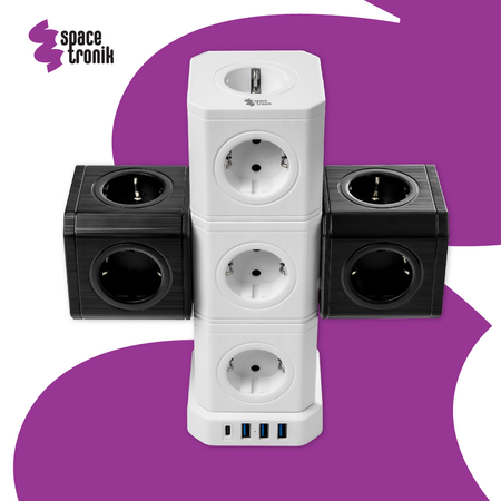 Steckdosenleiste 5xAC 3xUSB 1xUSB-C SPS-C02W