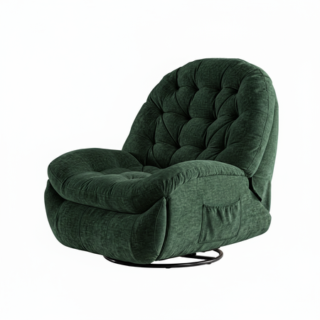 Fotel elektrycznie regulowany Spacetronik Flax 04 relaksacyjny bujany zielony