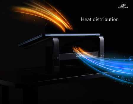 Spacetronik SPP-103B hoher Laptop-Ständer