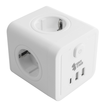 Listwa zasilająca 4xAC 2xUSB 1xUSB-C SPS-C03W