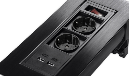 Spacetronik SPS-O24B V2 Aufputz-Drehsteckdose