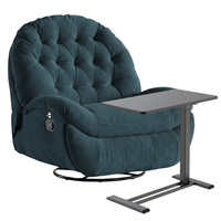 Zestaw wypoczynkowy fotel Spacetronik Flax 04M + stolik regulowany BUDDY