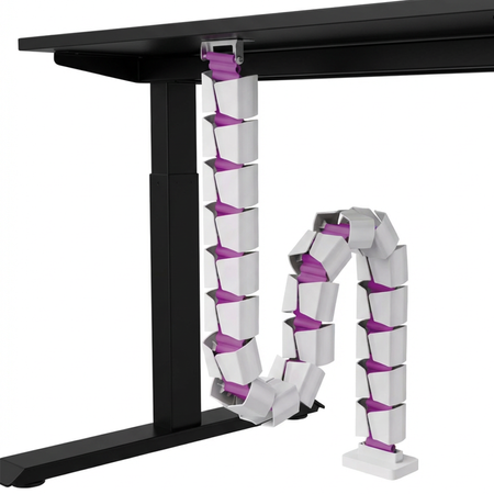 Organizer kablowy SPK-130WP biały