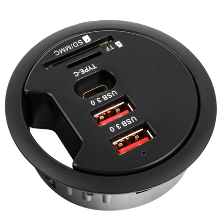 Gniazdo blatowe okrągłe Spacetronik SPS-R0D5B